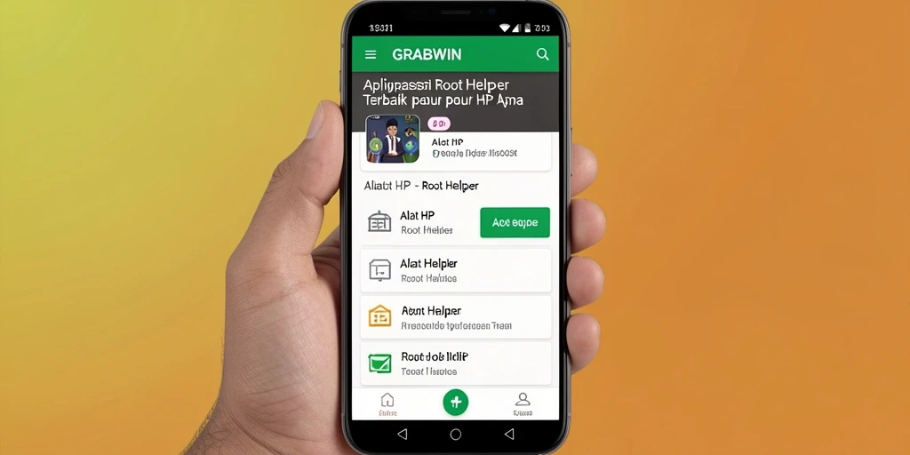 Tampilan antarmuka aplikas GRABWIN yang sederhana dan efektif.