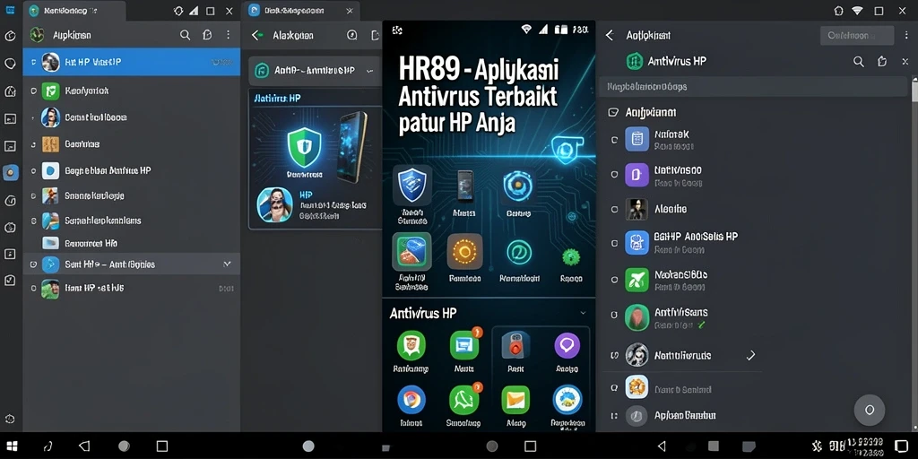 Antarmuka pengguna HR89 yang intuitif dan fungsional.