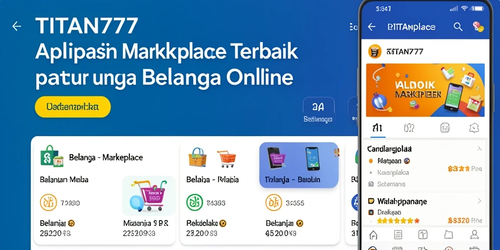 Tampilan antarmuka aplikasi TITAN777 yang modern dan user-friendly.