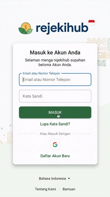 Masuk Akun rejekihub dengan Mudah